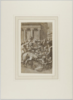 A 086b
<br/>
Kindermoord te Bethlehem
<br/>
<em>Raffaello Sanzio (1483-1520) - atelier van</em>